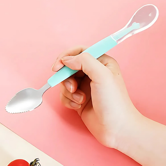 Two Side Spoon - Messing & Silicone Feeding