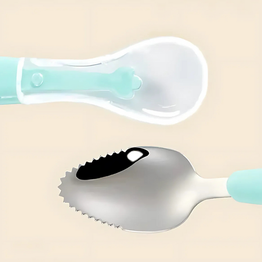 Two Side Spoon - Messing & Silicone Feeding