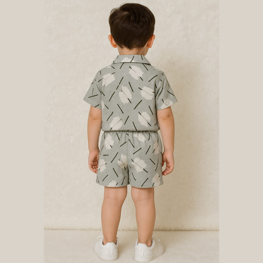 Grey Spring Co-ords Set-Unisex(5-12 Years)