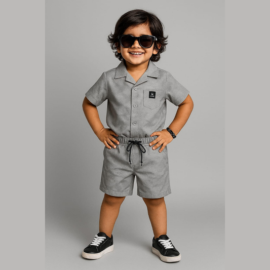 Smoke Grey Unisex Co-ords set (5-7 Years)