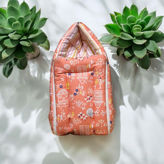 Organic Cotton Orange Sleeping Bag