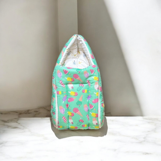 Organic Cotton Sky Blue Sleeping Bag