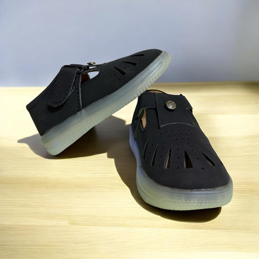 Black Comfy Sandal With Light (1-3 Years)