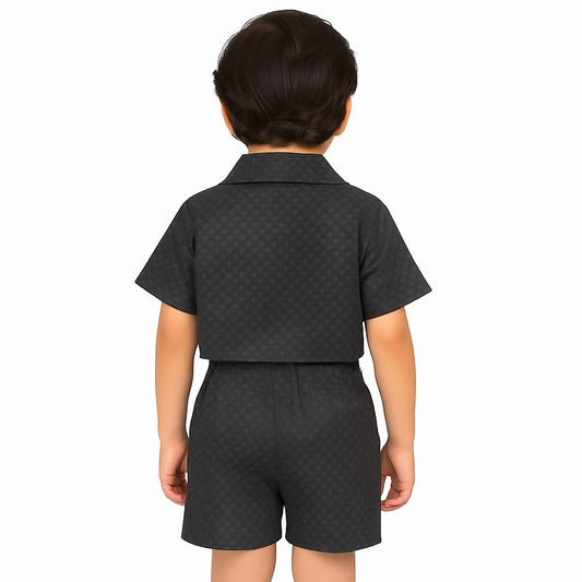 Black Co-ords Set-Unisex (8-12 Years)