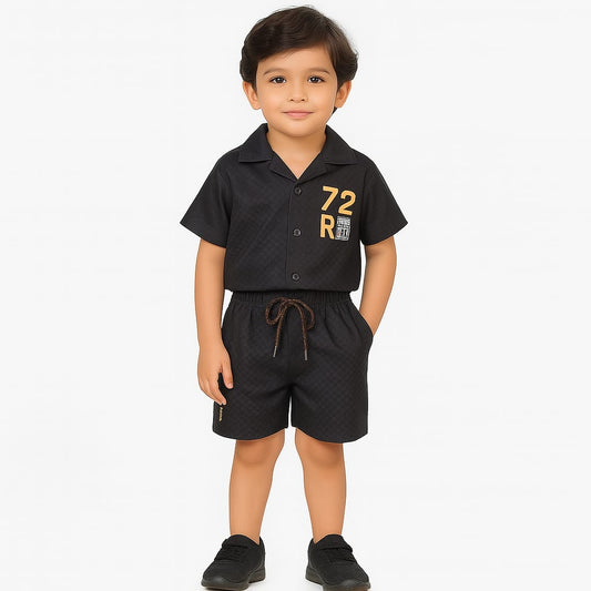 Black Co-ords Set-Unisex (8-12 Years)