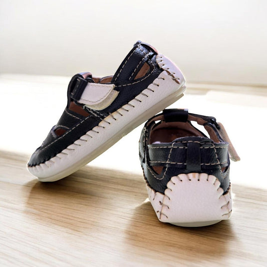 Black White Summer Sandal (1-3 Year)