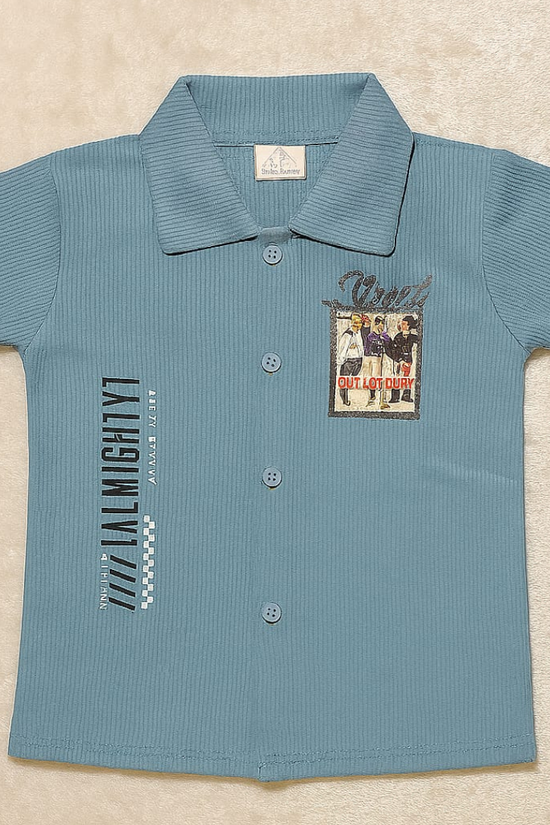 Ocean Hustle-Teal Co-ords set (3-7 Years)
