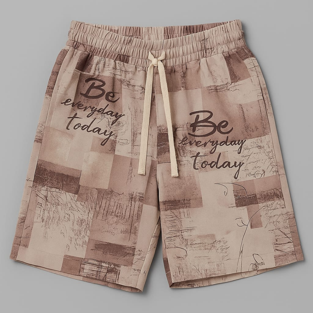 Graffiti Vibe-Beige Abstract Uniusex Co-ords set (3-12 Years)