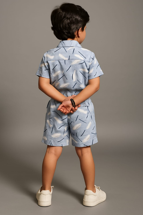 Blue Spring Co-ords Set-Unisex (3-12 Years)