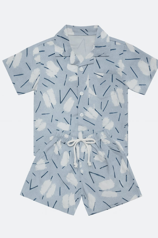 Blue Spring Co-ords Set-Unisex (3-12 Years)