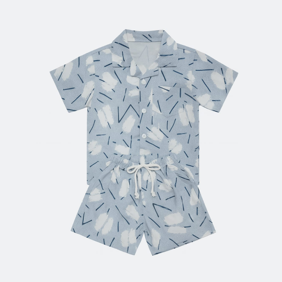 Blue Spring Co-ords Set-Unisex (3-12 Years)