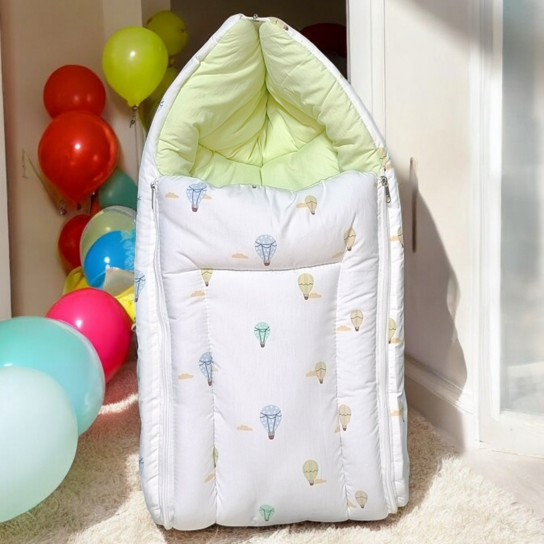 New Born Bedding Combo (10 in 1) - 100% Organic Cotton (White)