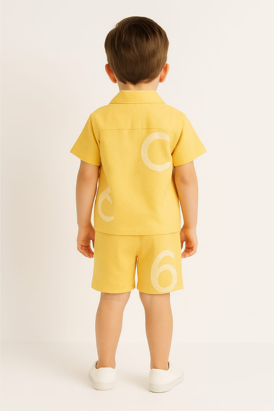Yellow Numbers Co-ords Set-Unisex (3-12 Years)