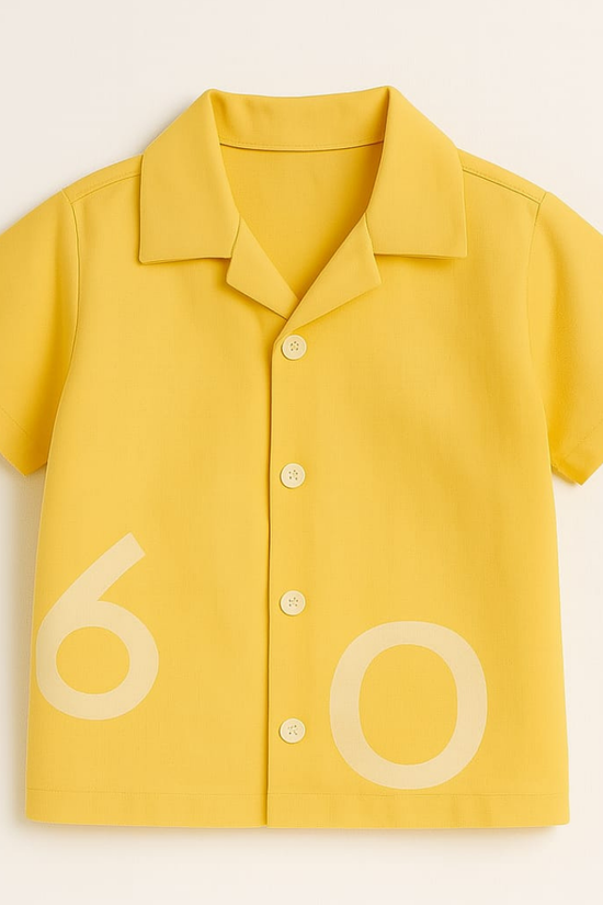 Yellow Numbers Co-ords Set-Unisex (3-12 Years)