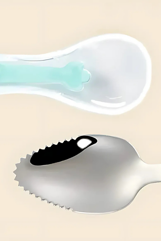 Two Side Spoon - Messing & Silicone Feeding