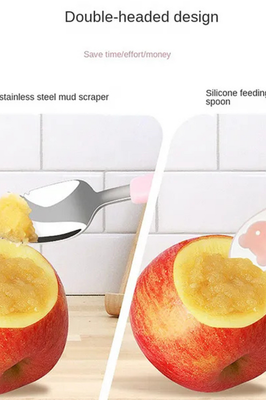 Two Side Spoon - Messing & Silicone Feeding
