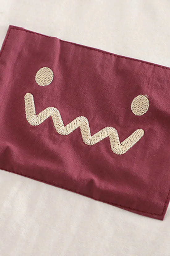 Unisex Organic Cotton Astronaut Maroon T-Shirt With Short