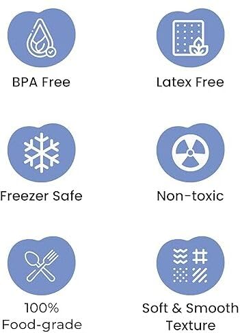 Premium Silicone Teether - BPA Free ( Pair 0f 2)