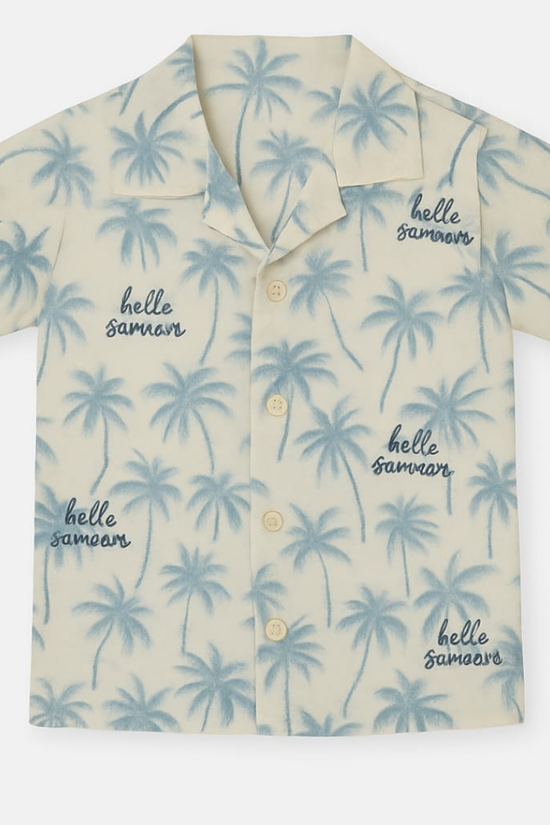 White Hello Summer Co-ords Set-Unisex (3-12 Years)