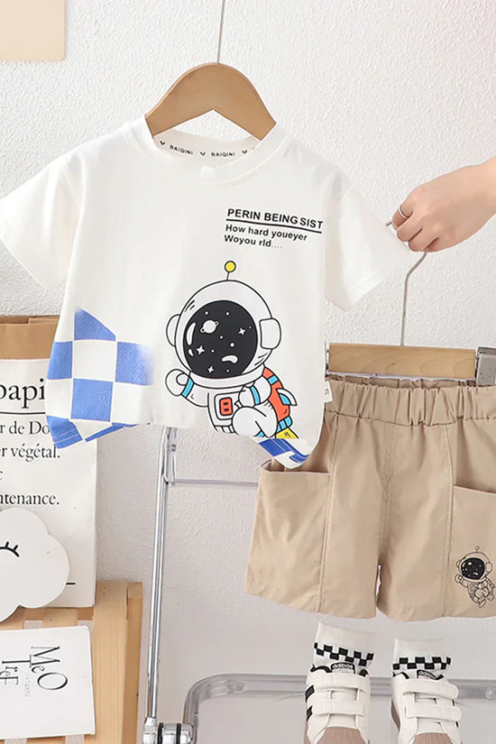 Unisex Astronaut Organic Cotton T-Shirt With Short