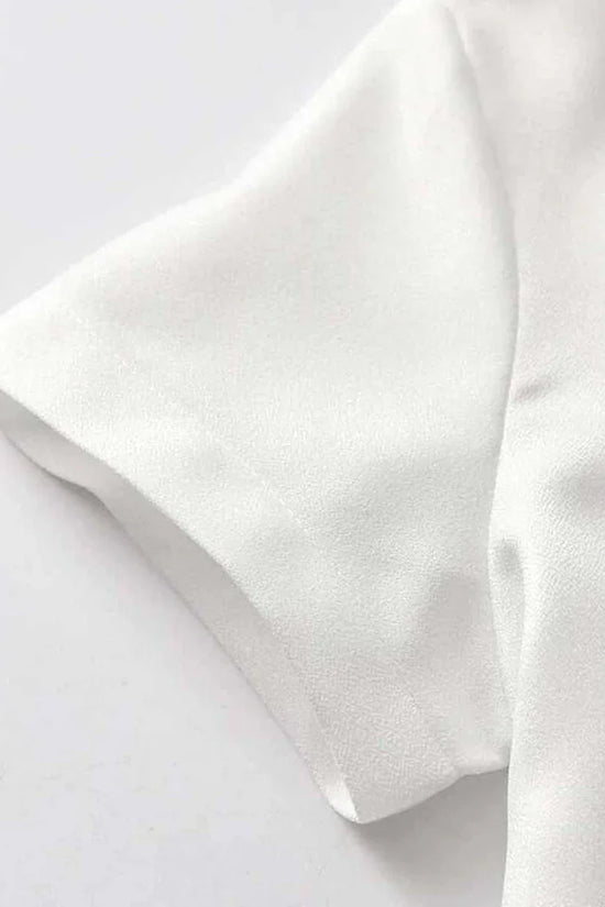 Organic Cotton White Print Shirt