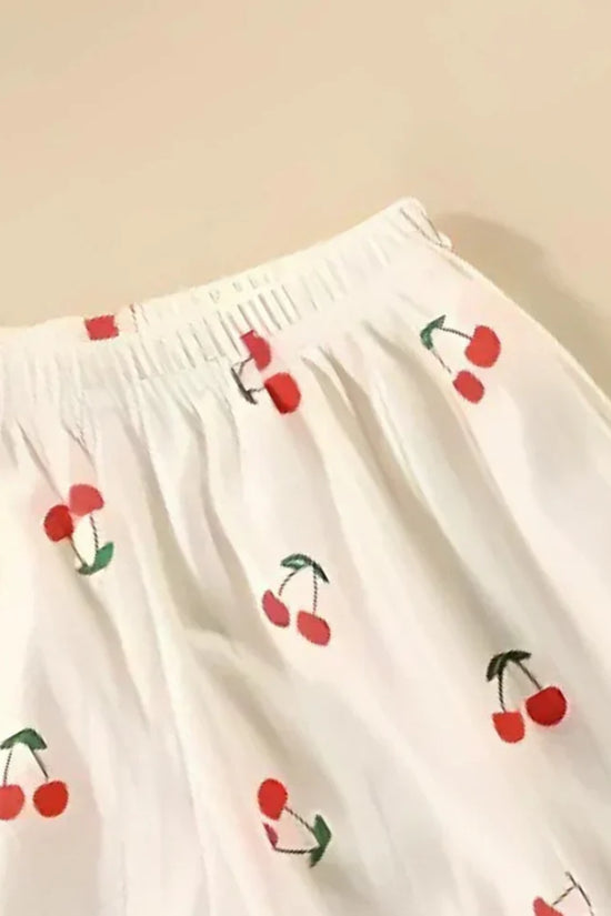 Organic Cotton Light Peach Strawberry Co-ord Set