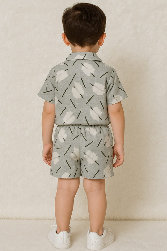 Grey Spring Co-ords Set-Unisex(5-12 Years)