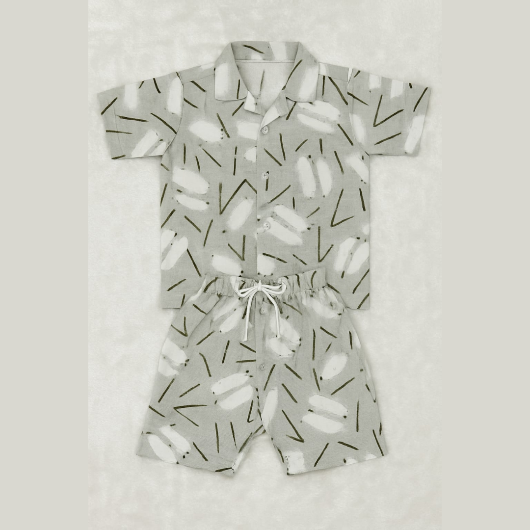 Grey Spring Co-ords Set-Unisex(5-12 Years)