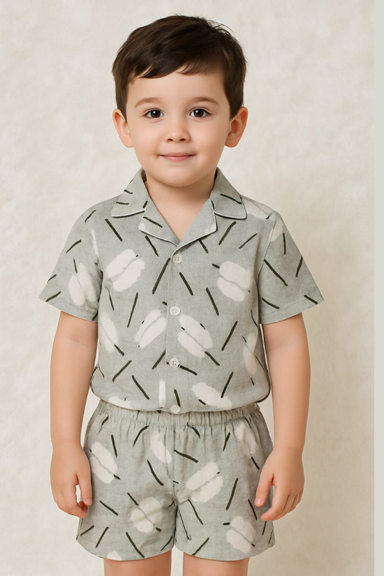 Grey Spring Co-ords Set-Unisex(5-12 Years)