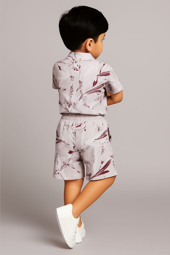 Marrom Floral Co-ords Set-Unisex (3-8 Years)