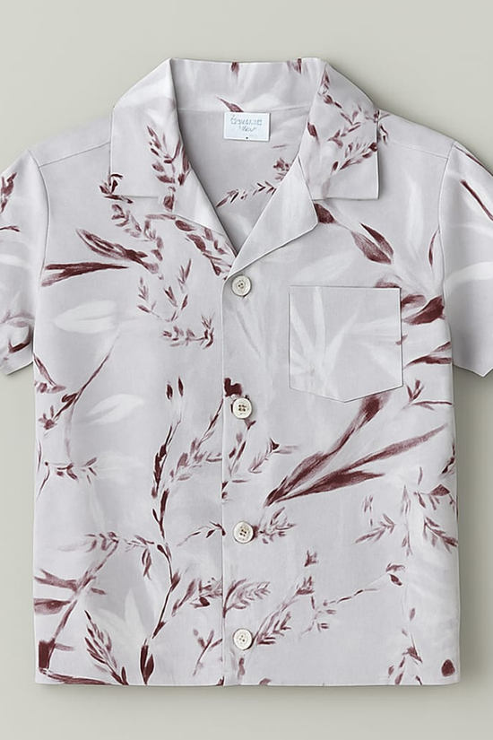 Marrom Floral Co-ords Set-Unisex (3-8 Years)