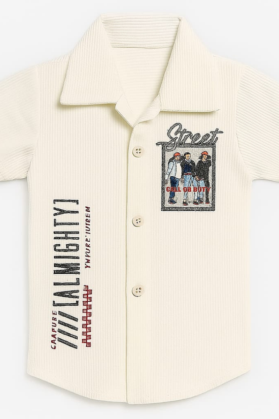 Ivory White Unisex Co-ords (1-12 Years)