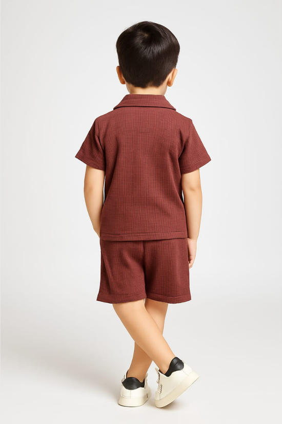 Deep Rust Maroon Co-ords  - Unisex (1-5 Years)