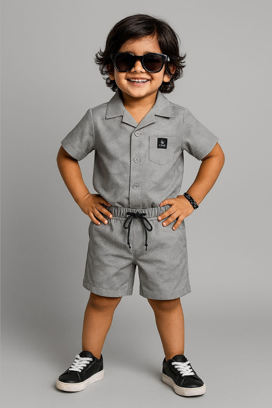 Smoke Grey Unisex Co-ords set (5-7 Years)