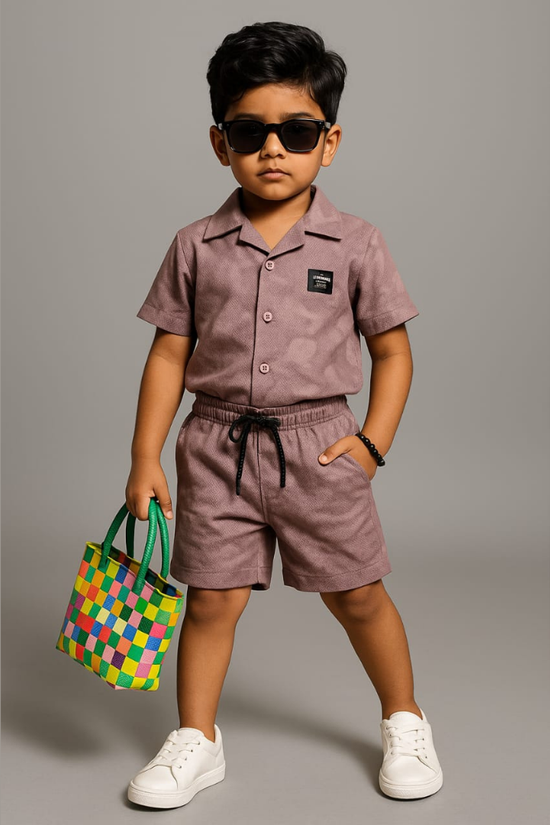 Mauve mode Dusty Rose Unisex Co-ords set (3-9 Years)