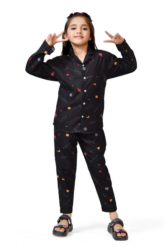 Organic Cotton Black Space Night Suit