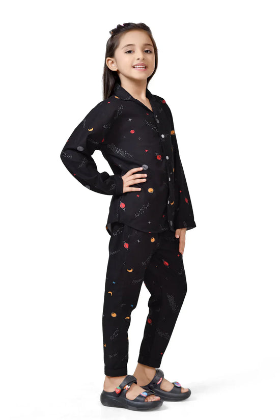 Organic Cotton Black Space Night Suit