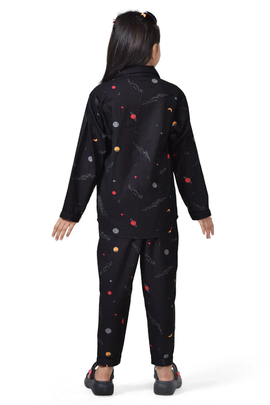Organic Cotton Black Space Night Suit