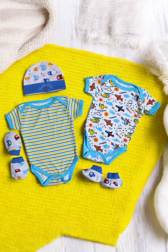 Onesies Combo - Muslin & Organic Cotton
