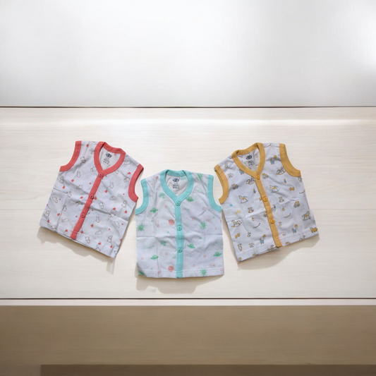 Muslin Cotton Jhabla & Cut Vest