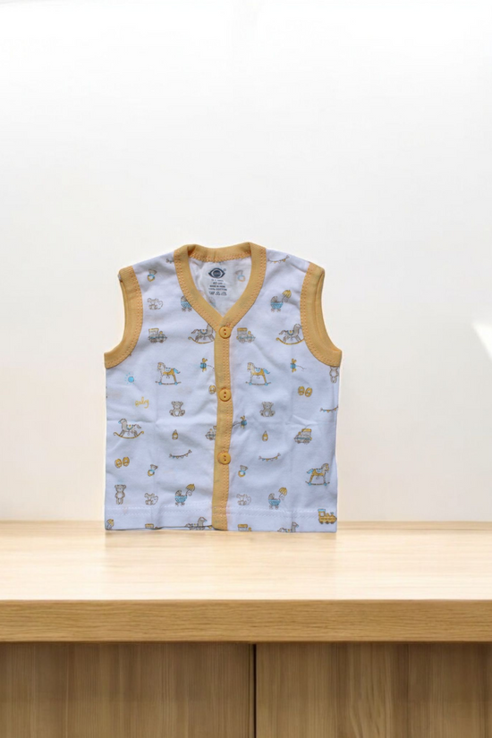 Muslin Cotton Jhabla & Cut Vest