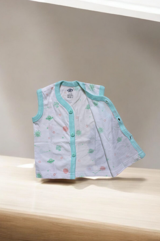 Muslin Cotton Jhabla & Cut Vest