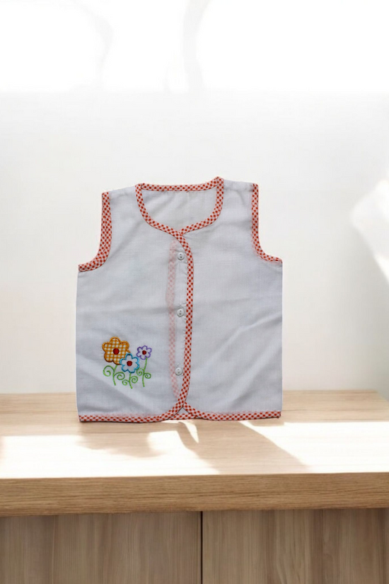 Muslin Cotton Jhabla & Cut Vest