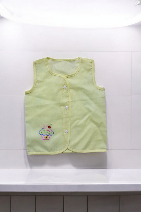 Muslin Cotton Jhabla & Cut Vest