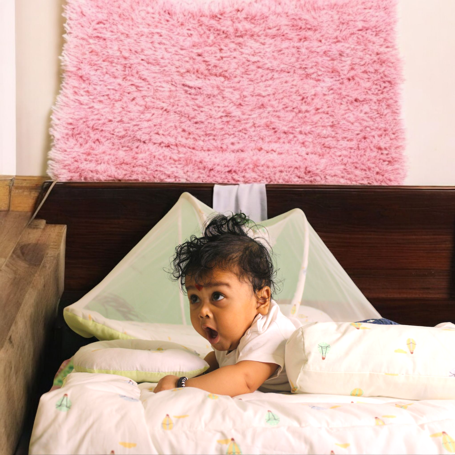 New Born Bedding Combo (10 in 1)- 100% Organic Cotton (Yellow)