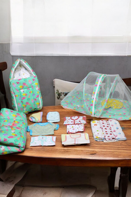 Organic Cotton & Muslin Newborn Combo (29 items)