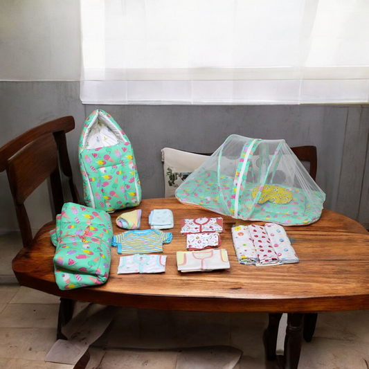 Organic Cotton & Muslin Newborn Combo (29 items)