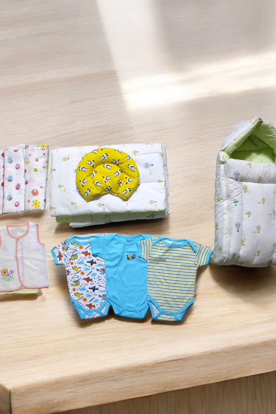 Organic Cotton White Newborn Combo (11 items)