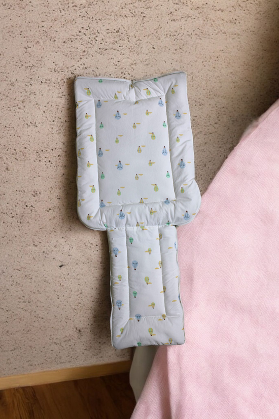 Organic Cotton Sky Blue Sleeping Bag