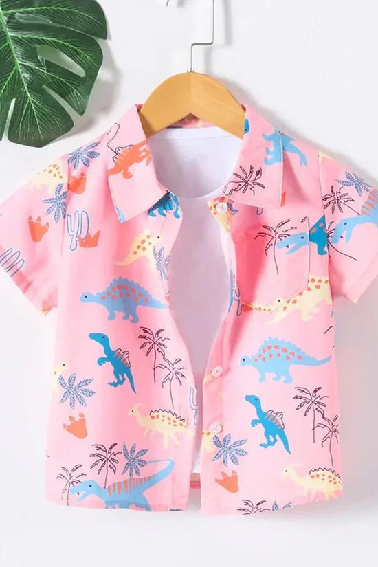 Organic Cotton Pink Dinosaur
